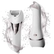 SkySkin Epilator 2-i-1 vandtæt epilator og ladyshaver med LED-lys